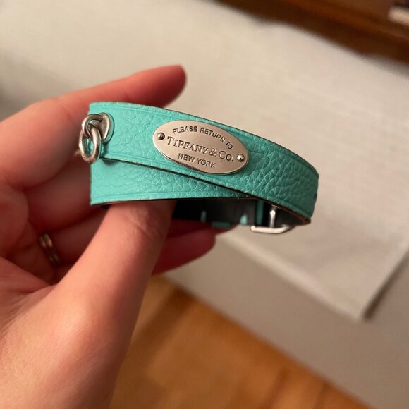 Tiffany & Co. Jewelry - Tiffany narrow leather wrap bracelet